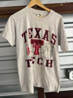 Vintage 90s Tennessee River Gold Texas Tech Red Raiders T-Shirt Size L
